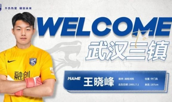 开云体育-武汉三镇官宣门将王晓峰加盟 5名球员租借中乙