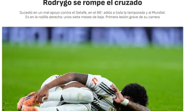 罗德里戈重伤梦碎世界杯：三年前旧伤埋雷，皇马医疗决策引质疑！|冈萨雷斯|罗德里戈·埃尔南德斯·卡斯坎特|圣地亚哥-伯纳乌足球场|冈萨雷斯-皮雷斯|何塞-冈萨雷斯_新浪体育_新浪新闻